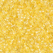 Miyuki delica beads 10/0 - Lined pale yellow ab DBM-53